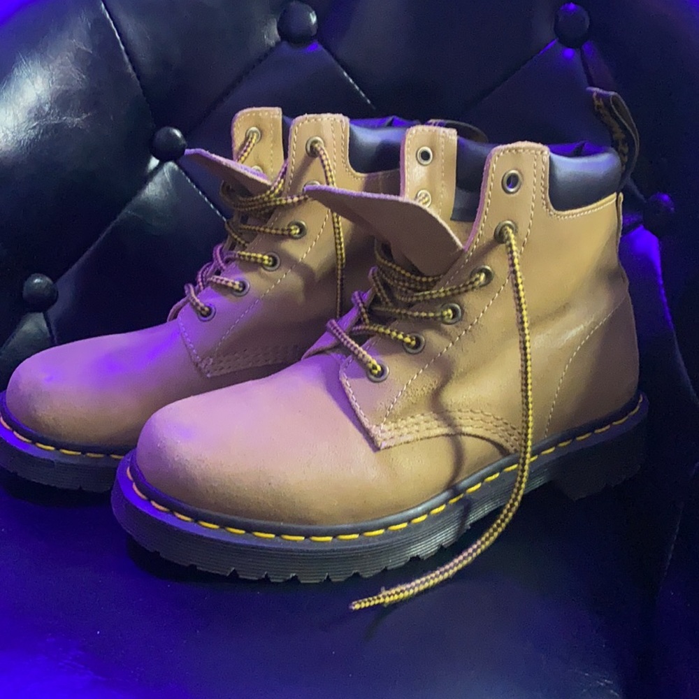 Dr Martens 939 Tan Greasy Suede Boots
